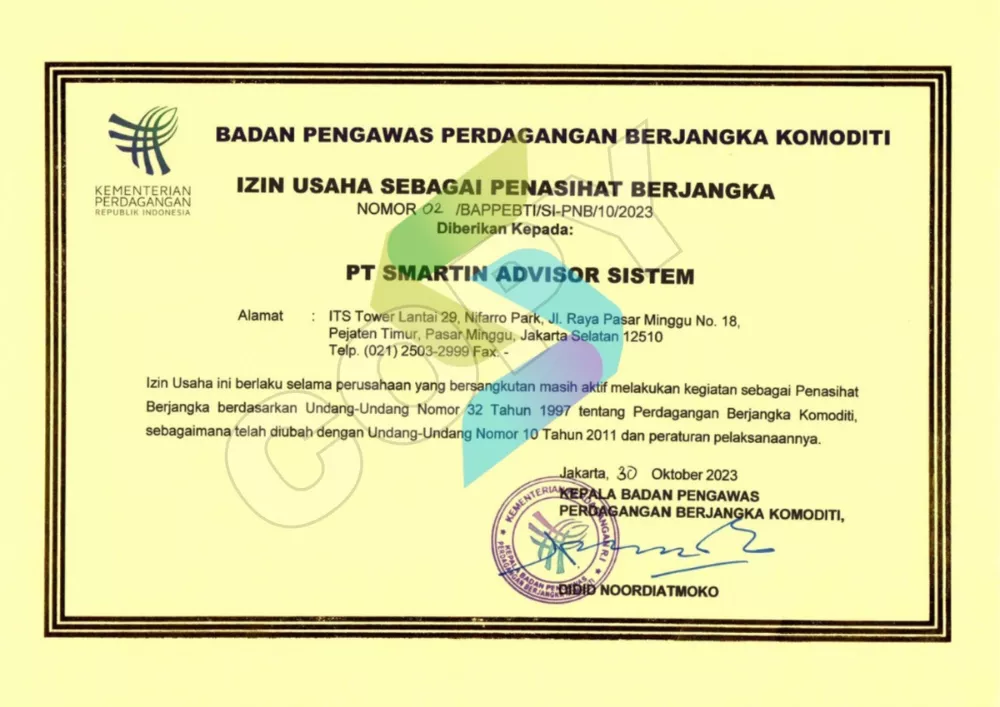 Legalitas PT Smartin Advisor Sistem
